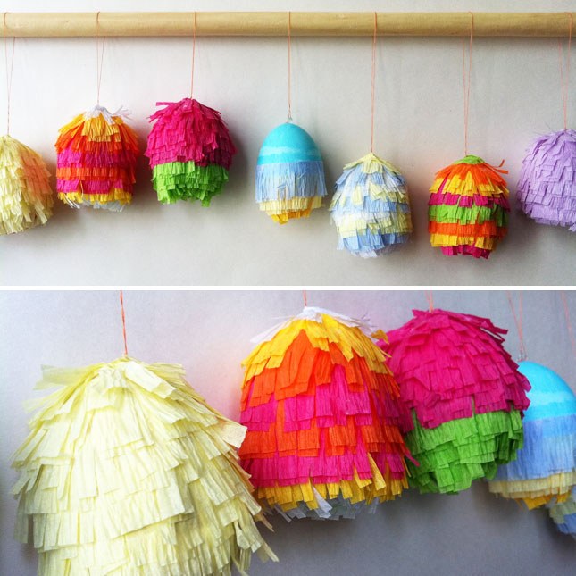 velikonočna jajca smešna ideja izvirno barvita papirja deco