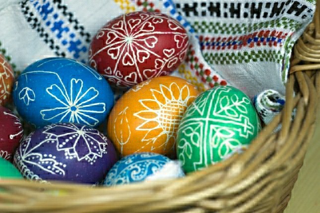 idea easter easter asal berwarna-warni lucu berbeza tradisi bakul ortodoks