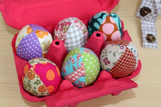 easter eggs fabric original idea of ​​decoration original easter egg decoration