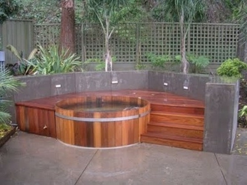 11 outdoor jacuzzi wood round platform luxury