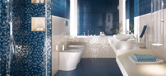 Design tile brilliant in blue