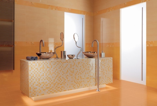 Design tile in orange