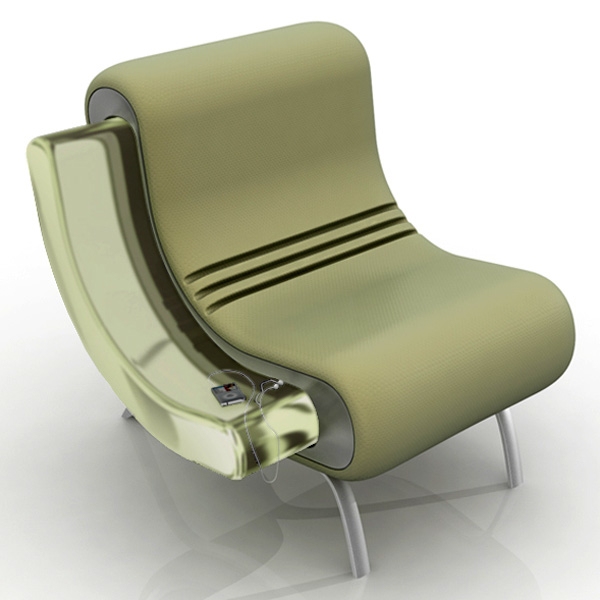 Comfortable chair in green