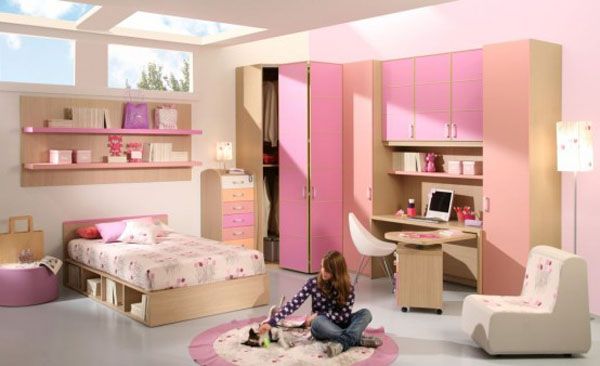 Teen Girl Room Praktiske Møbler