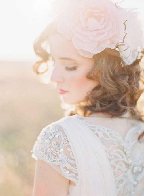 Big flower hairstyle