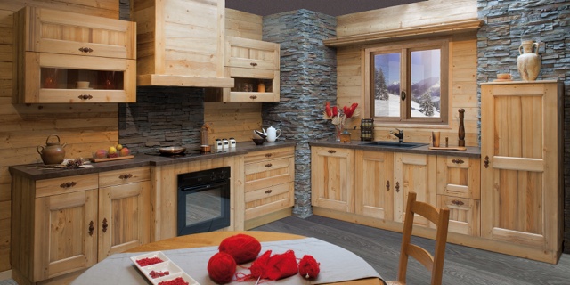 Country wood kitchen