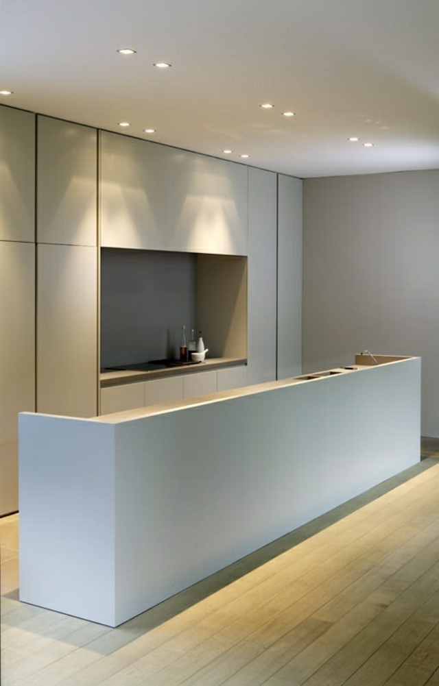 Minimalist kitchen white original design