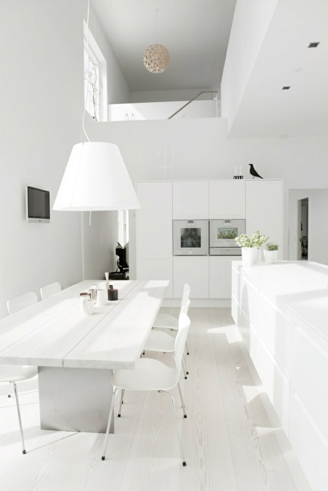 Minimalist white minimalist kitchen