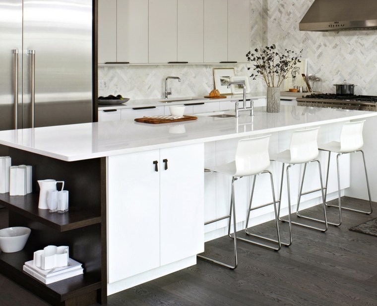 white contemporary kitchen deco