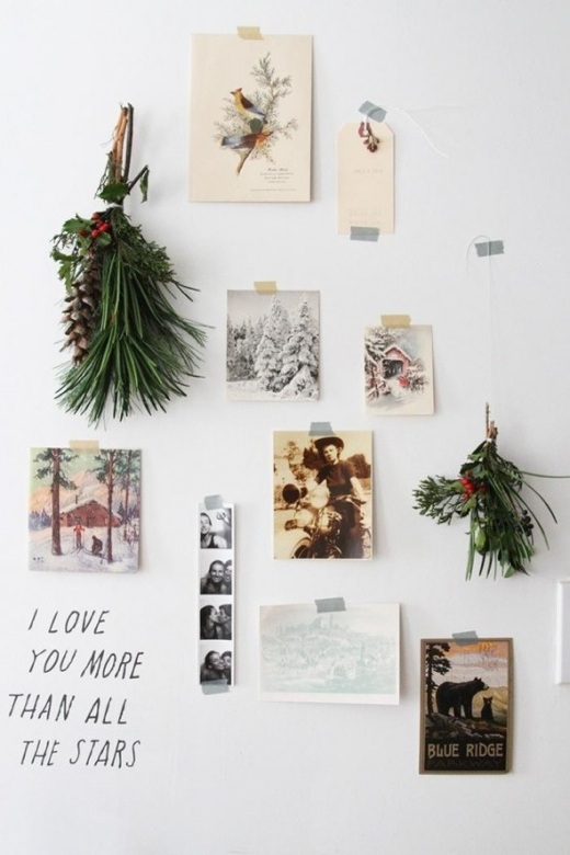 Christmas decoration wall