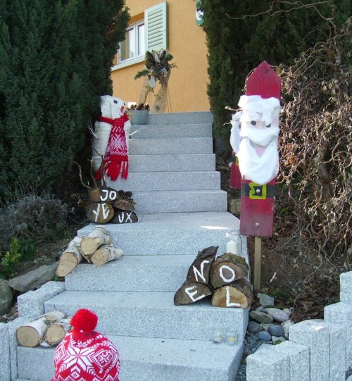 Dekoration af'escalier d'extérieur