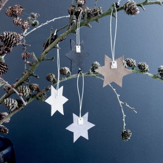 Decoration with stars for Christmas