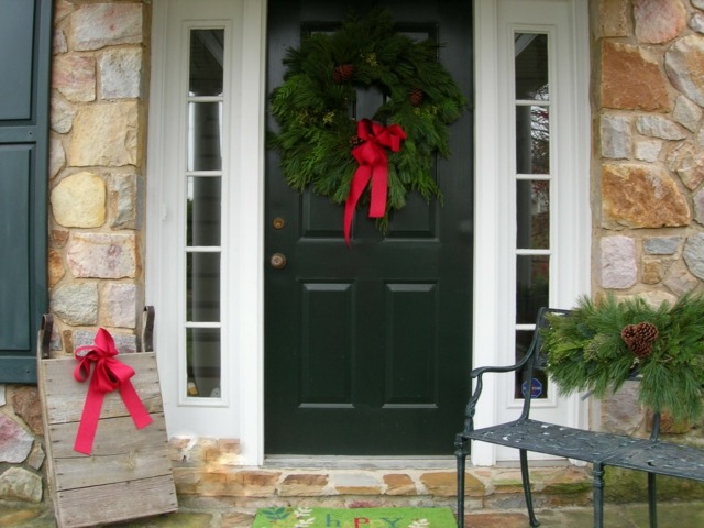 Christmas decoration door crown