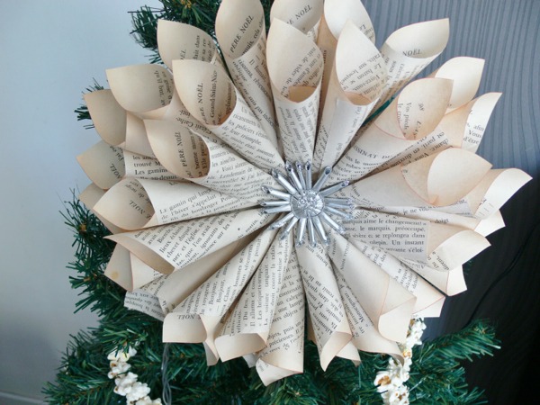 Star paper as Christmas decoration