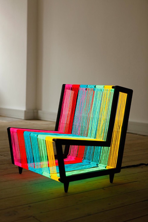 Colorful modern armchair