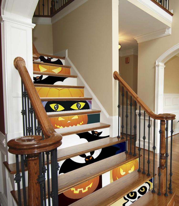 Halloween idea deco staircase