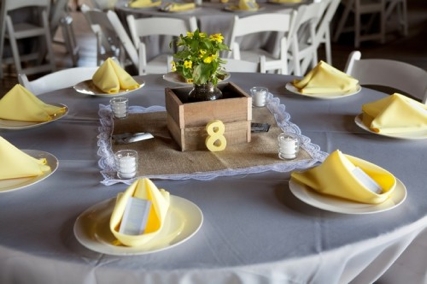 Yellow color wedding decoration