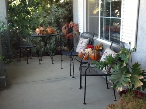 Patio decore autumn