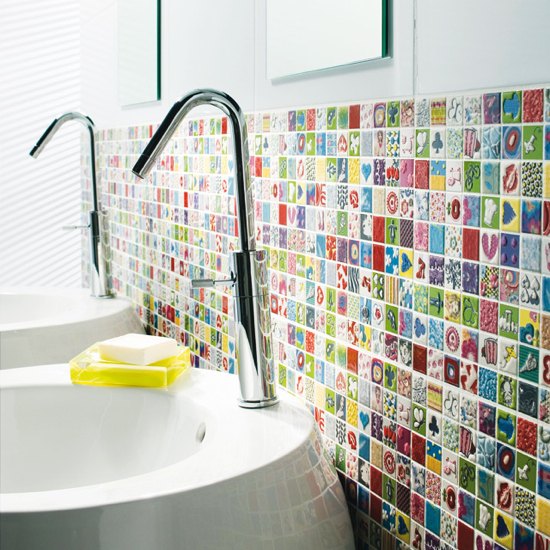 Small colorful design tiles