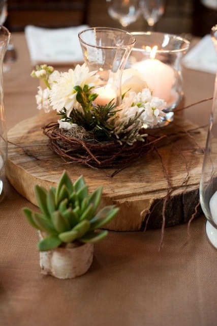 Plant-fat decoration table