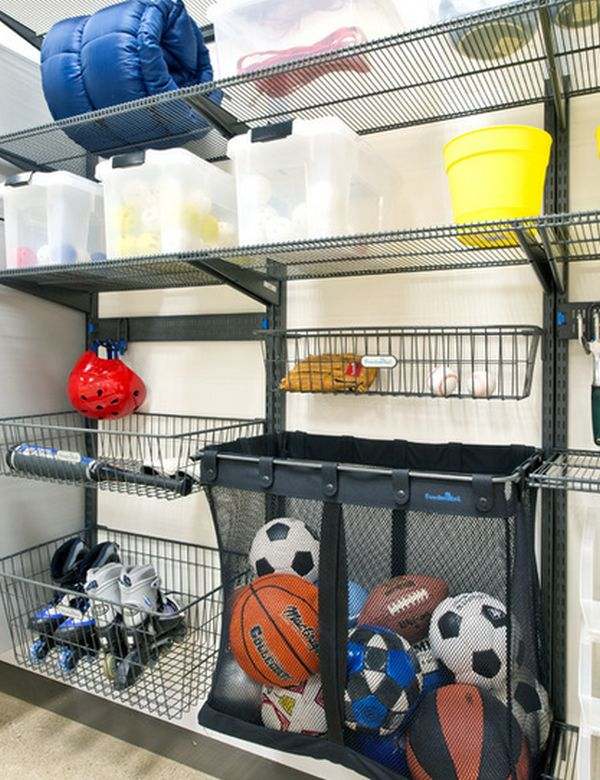 Oppbevaring garasje sport utstyr