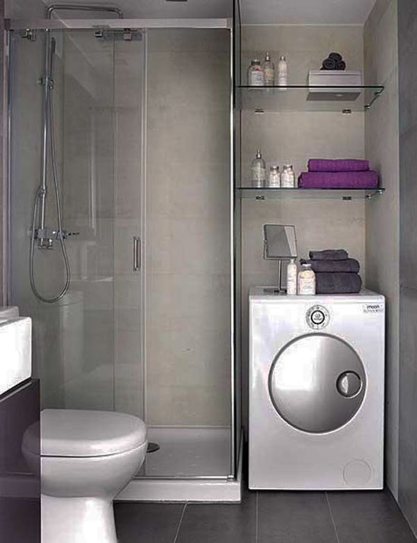 Modern design bathroom in gray