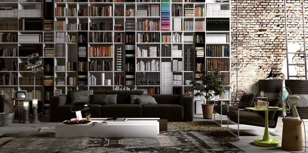 Industrial design lounge library