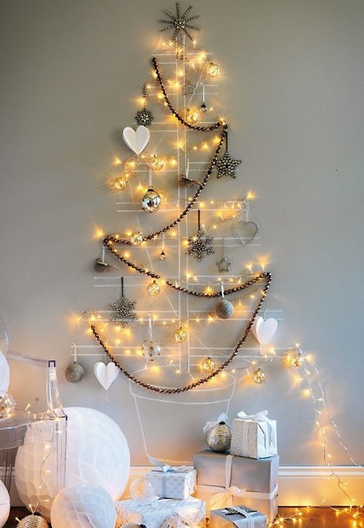 Christmas tree on the wall