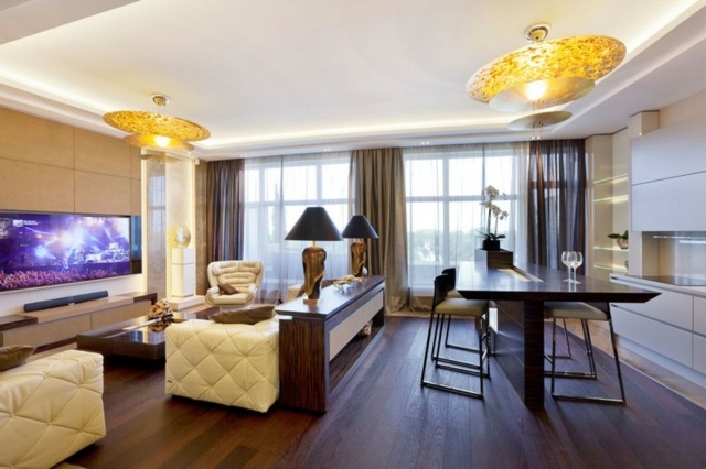 modern deco wood floor