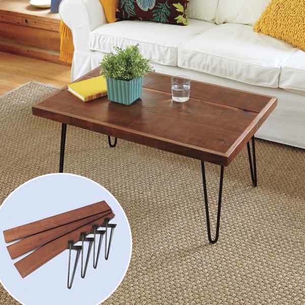 Table with hairpin legs