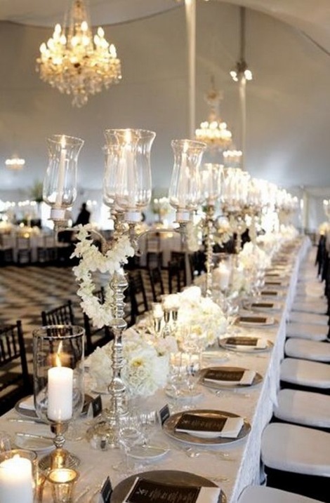 Black and white style table