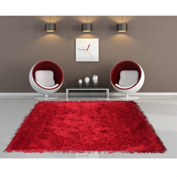 Red carpet for the modern living room