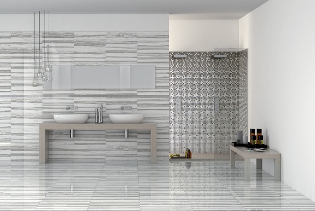 Mixed textures design tile