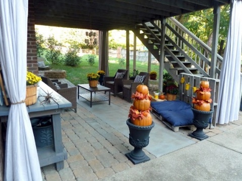 Pumpkin autumn veranda