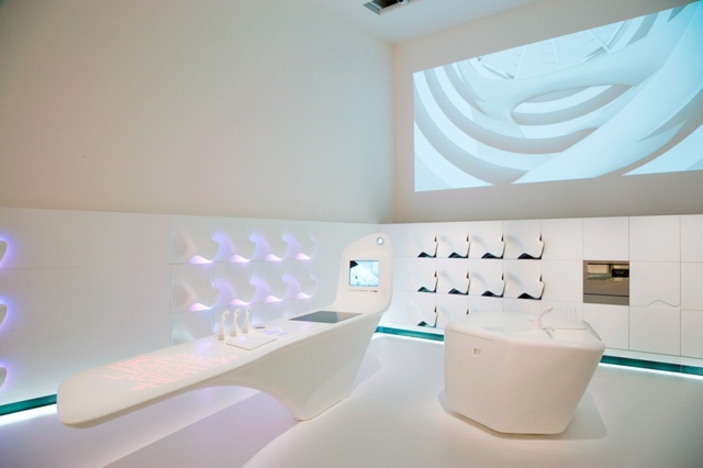 Zaha Hadid futuristic kitchen