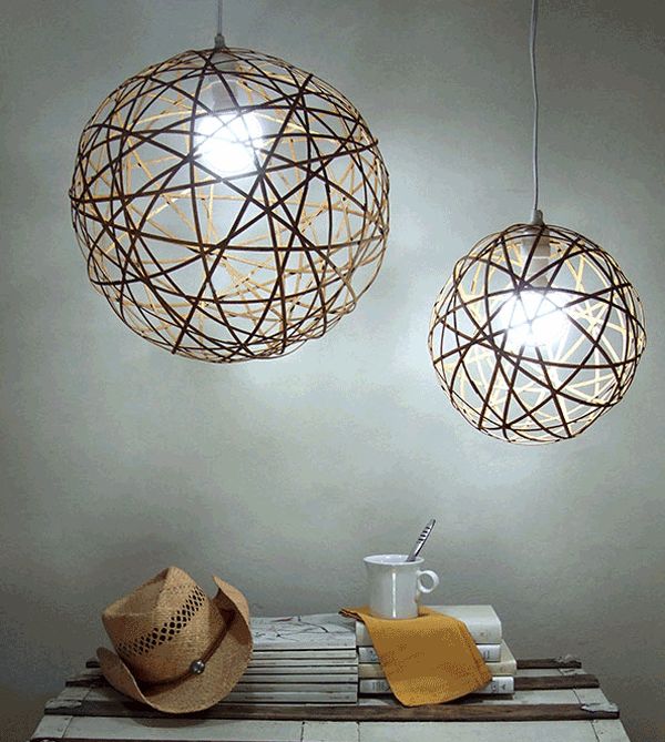 Diy Lampshade And Suspended In 60 Ideas, Diy Hanging Lampshade Ideas