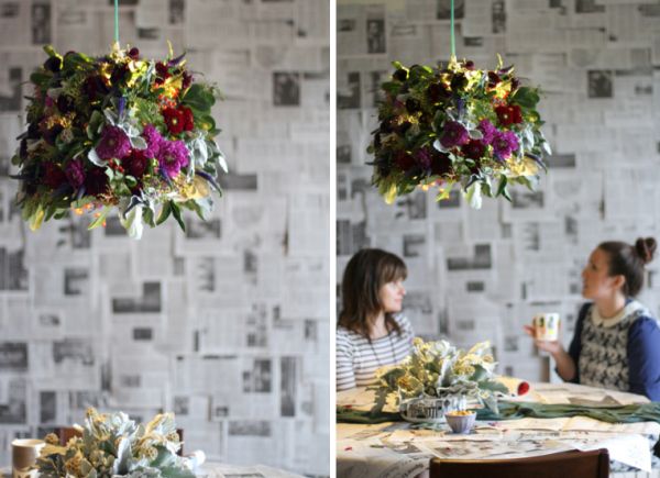 lampshade DIY flowers