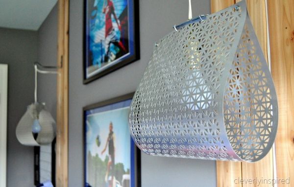 lampskärm DIY metallpapper