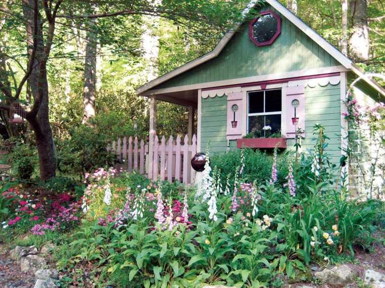 shelter garden house wood hut idea storage tools outdoors