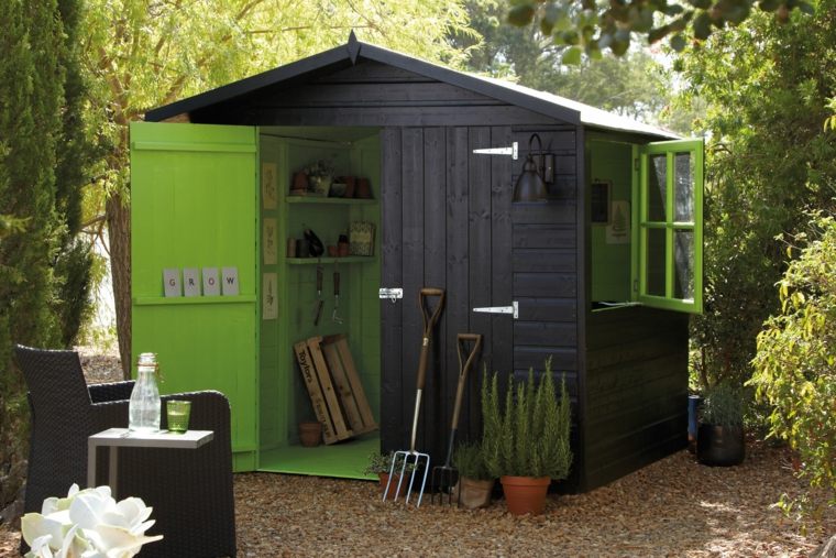 shelter bike storage garden idea house wood