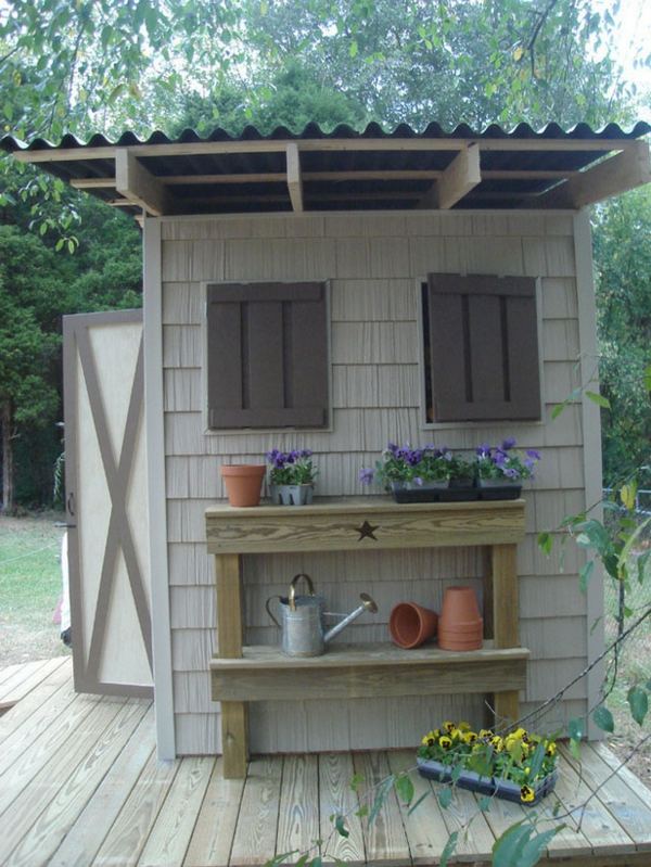 garden shed storage diy wood