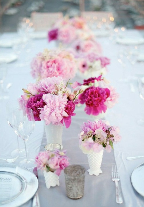 pink accents beautiful flowers pastel colors