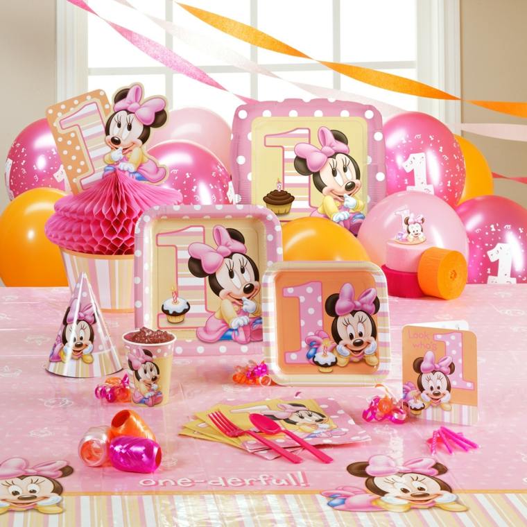 deco table birthday party girl