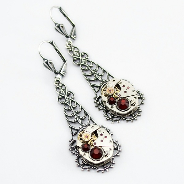 steampunk accessories jewelry earrings