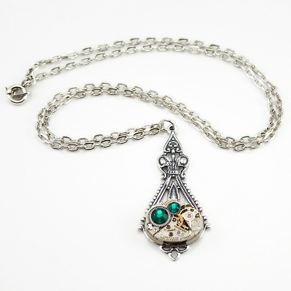 accessories jewelry woman vintage silver necklace