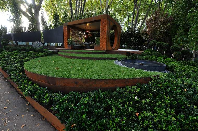 corten garden decorations