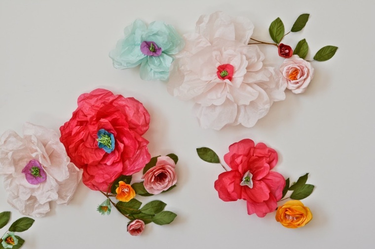 manual activity for Easter flowers paper