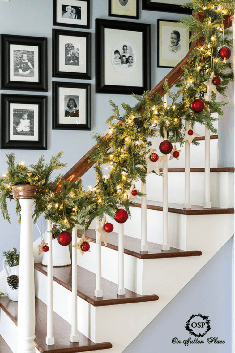 christmas activity idea decoration stairs