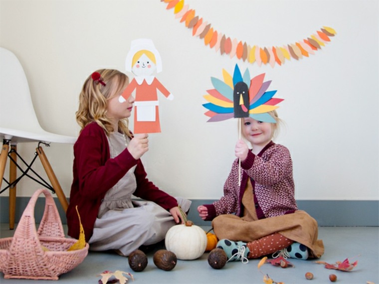 aktivitet påske barn diy papp garland fugl maske jente ide