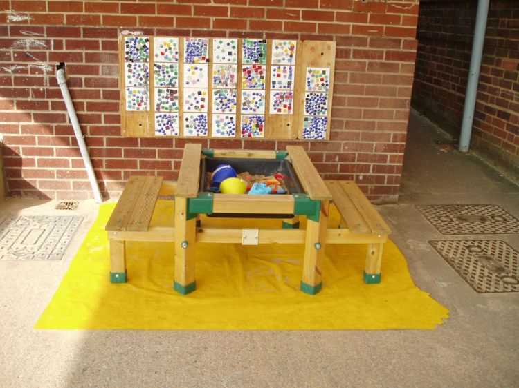 child playground sandbox DIY